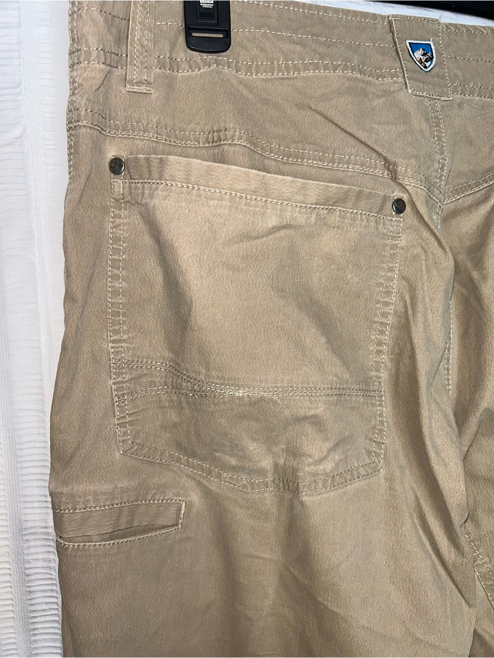Kuhl Revolvr Pants Mens 36x34 Light Brown Stretch Canvas Hiking Workwear Utility - Picture 3 of 12